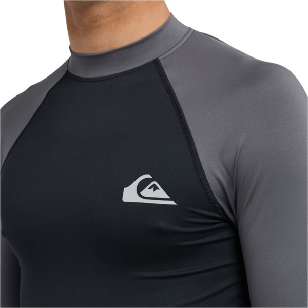 2026 Quiksilver Männer Everyday UPF50 Langarm-Lycra-Weste AQYWR03131 - Black / Iron Gate